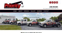 Desktop Screenshot of prioritytowinginc.com